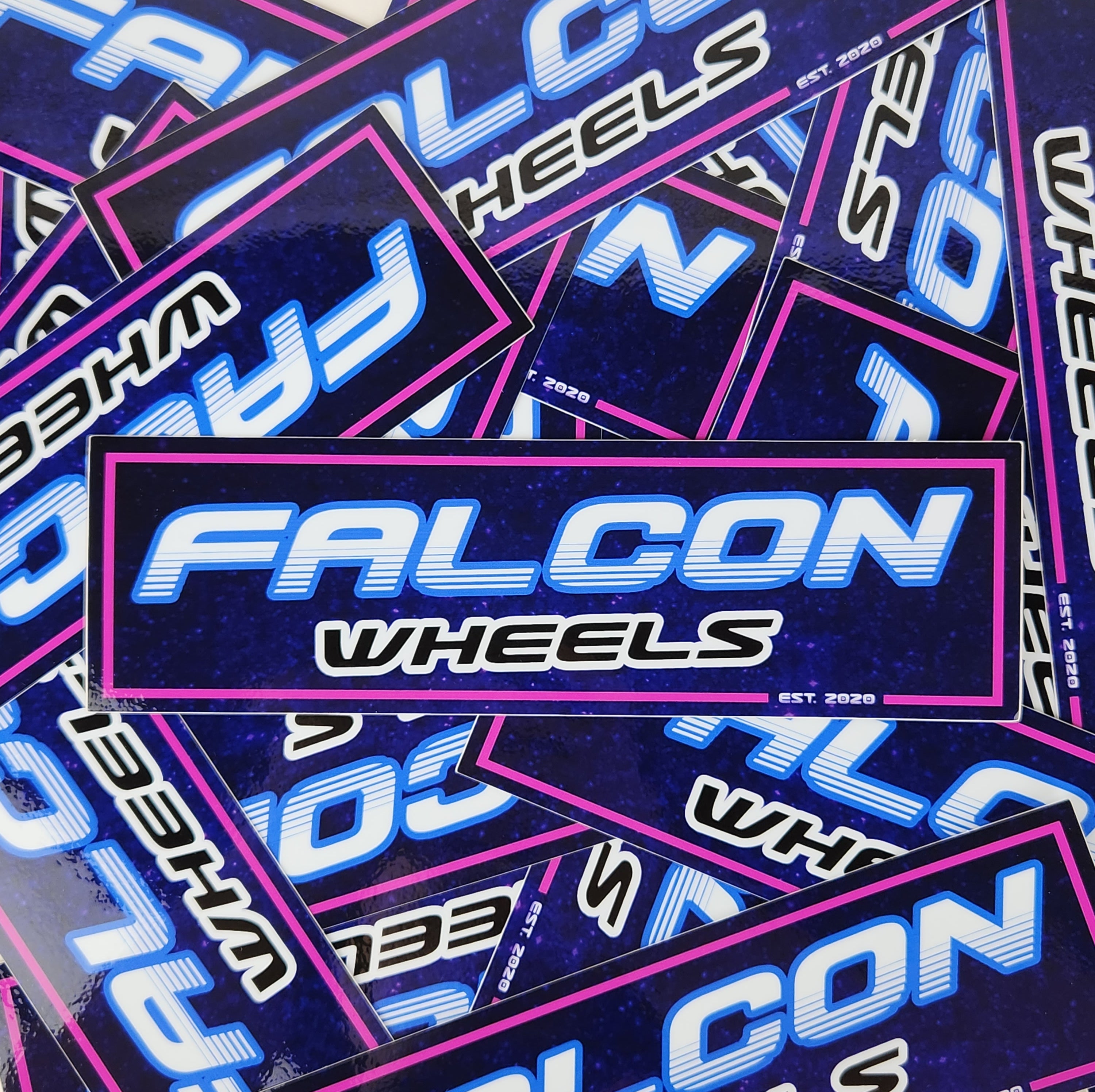 Falcon Wheels Retro Neon Sticker 8  Best Price in 2024 at Falcon Off-Road  Wheels