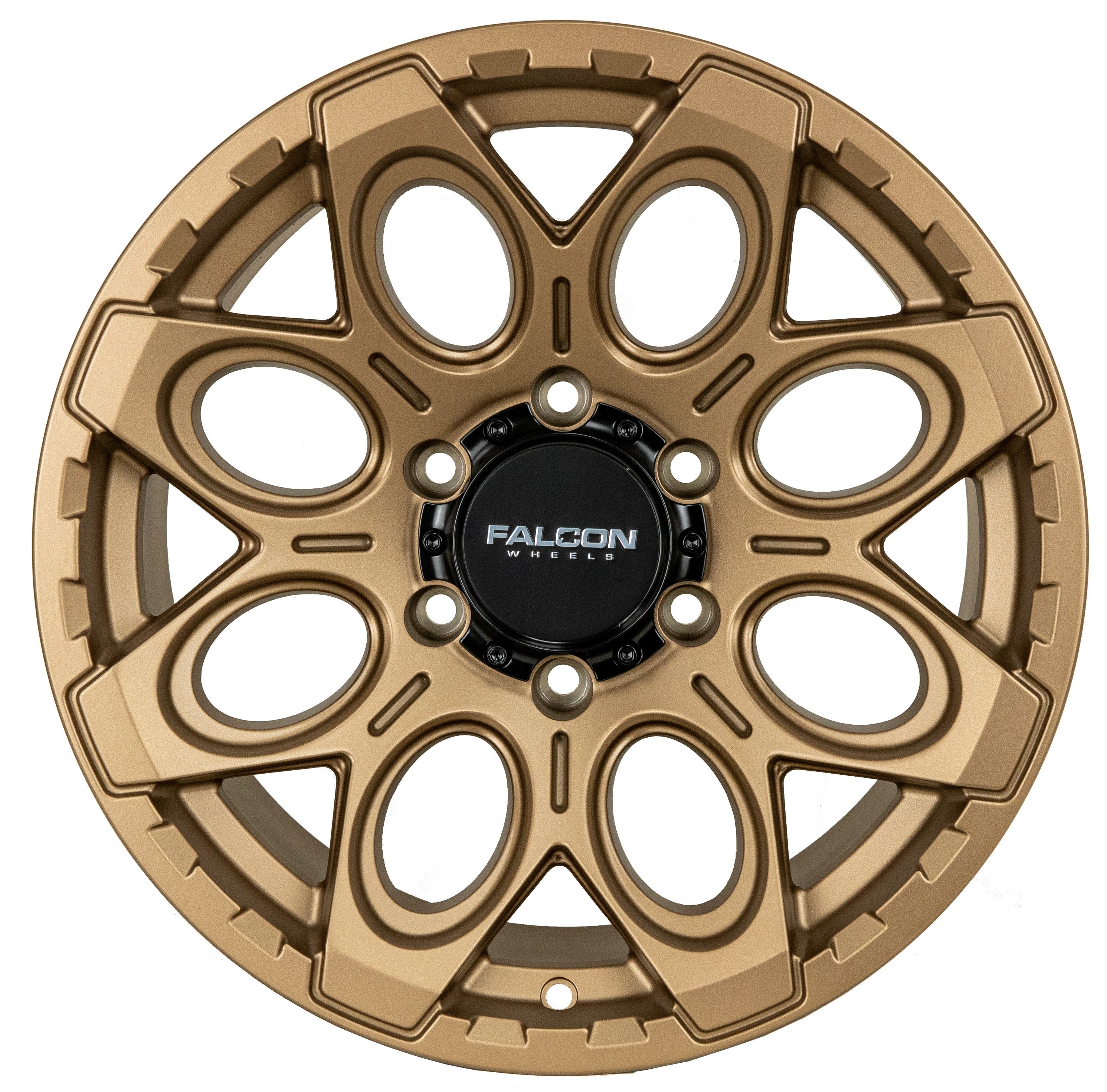 T6 - Matte Bronze 17x9 - Premium Wheels from Falcon Off-Road Wheels - Just $270! Shop now at Falcon Off-Road Wheels 