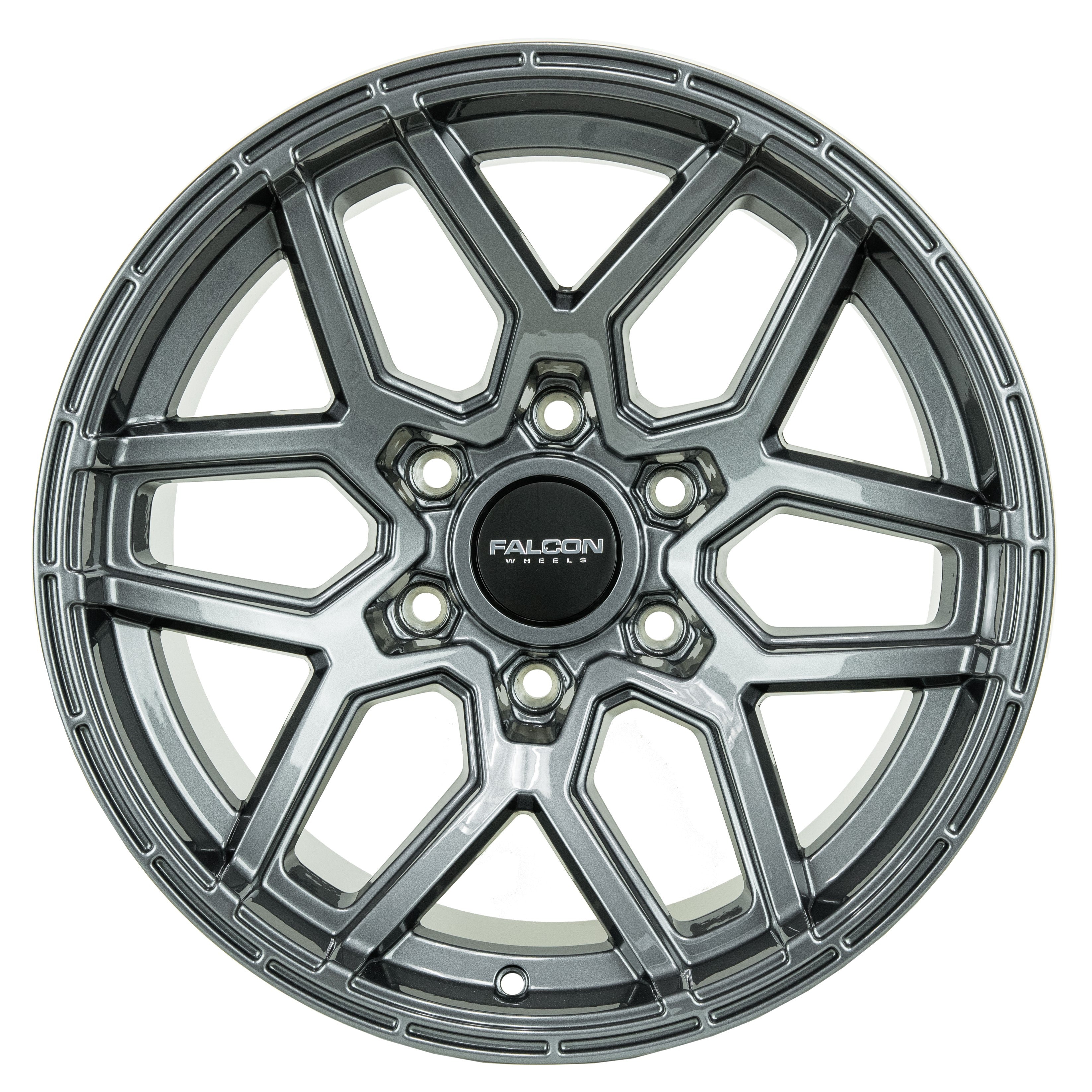 T9 Atlas -Gloss Gunmetal 17x9 - Premium Wheels from Falcon Off-Road Wheels - Just $285! Shop now at Falcon Off-Road Wheels 