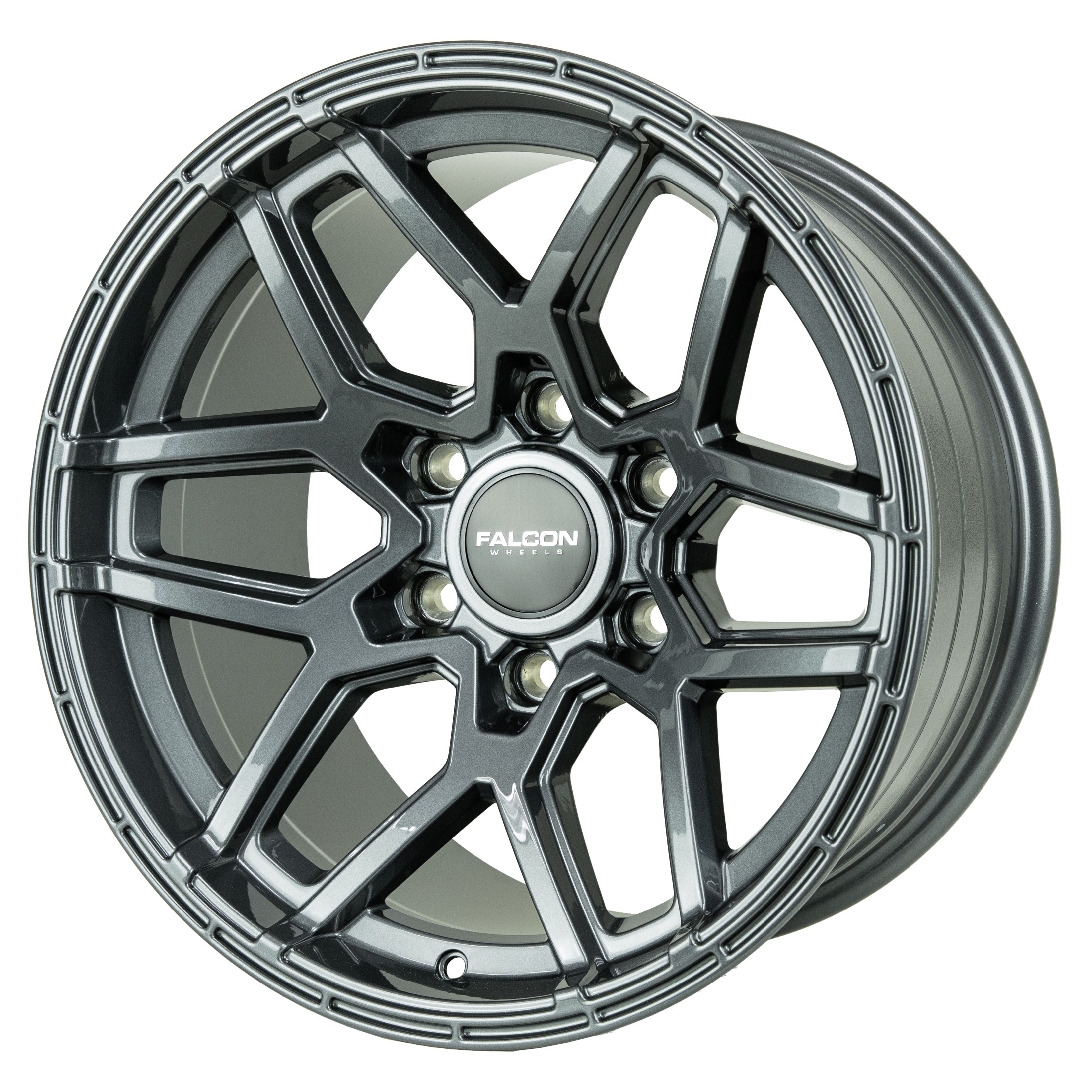 T9 Atlas -Gloss Gunmetal 17x9 - Premium Wheels from Falcon Off-Road Wheels - Just $285! Shop now at Falcon Off-Road Wheels 